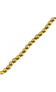 Hematite Perlen rund 2mm Gold
